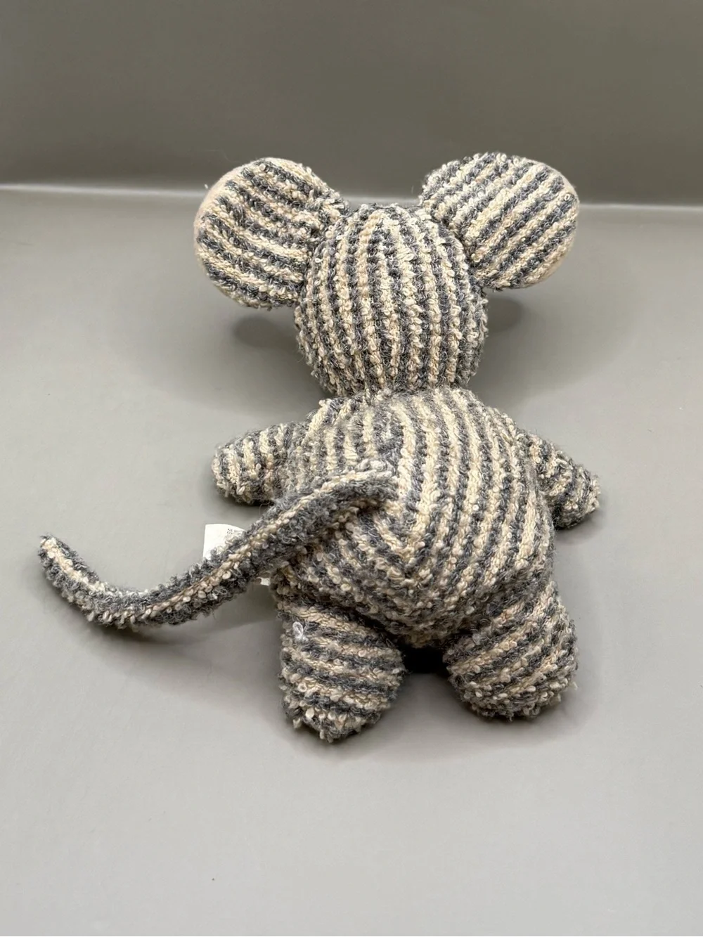 Vintage Russ Berrie Sniffy Striped Mouse Plush Stuffed Animal Bean Bag Toy
